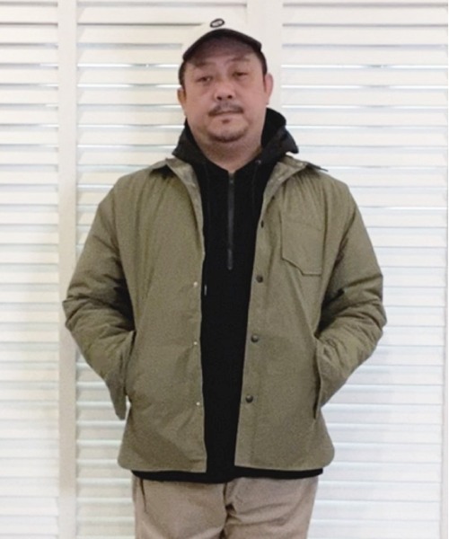 Alil（アリル）の「【Alil】アリル ミリタリー 中綿 ルーズシルエット シャツジャケット 大人カジュアル（ブルゾン・メンズ・ブラック/グレー/カーキ・SMALL/LARGE/MEDIUM）」の22枚目の写真