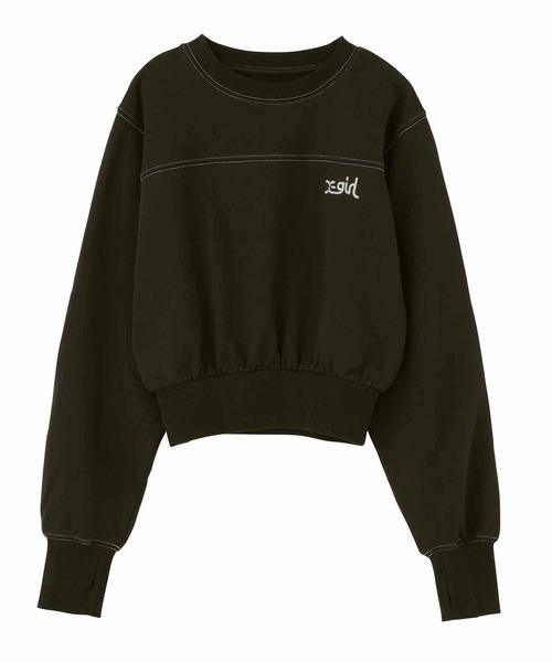 X-girl（エックスガール）の「COMPACT SWEAT TOP（スウェット・レディース・アッシュ/ライトブルー/ブラック・S/M）」の18枚目の写真