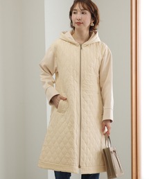 ElegChic（エレグシック）の「キルティング使いフーテッドコート（トレンチコート）」