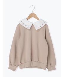 ◎衿刺繍トレーナー