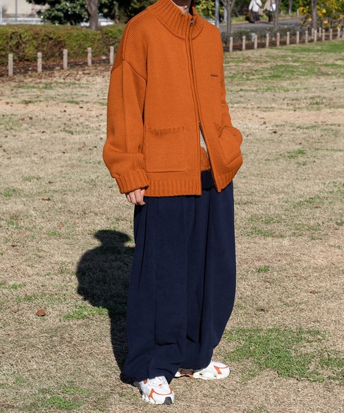 ダブルポケットルーズドライバーズニット（ニット/セーター）｜Perushu