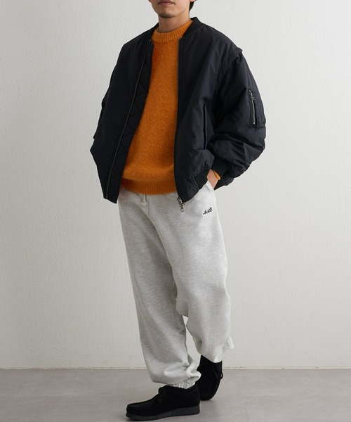 CIAOPANIC TYPY（チャオパニックティピー）の「□CVC裏毛ワンポイント刺繍スウェットパンツ（スウェットパンツ・メンズ・ライトグレー/ネイビー/ブルー/グリーン・M/L）」の16枚目の写真