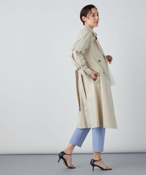 NOLLEY’S Sophi（ノーリーズソフィ）の「LIMONTAタフタトレンチコート（トレンチコート・レディース・ベージュ/ネイビー・36/38）」の19枚目の写真