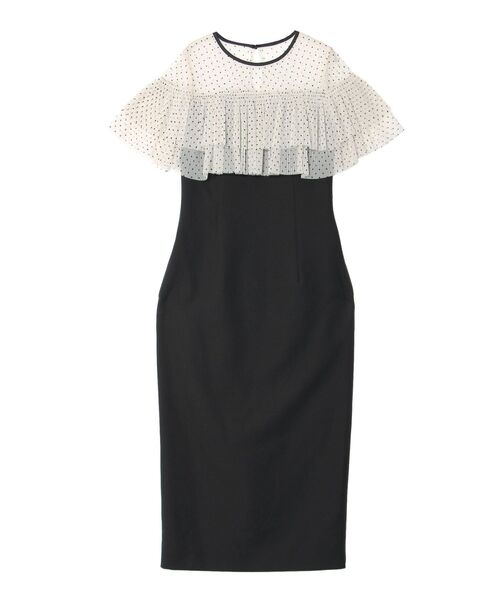 LAGUNAMOON（ラグナムーン）の「LADYドットチュールプリーツドレス（ドレス・レディース・ブラック/ネイビー・SMALL/MEDIUM）」の6枚目の写真