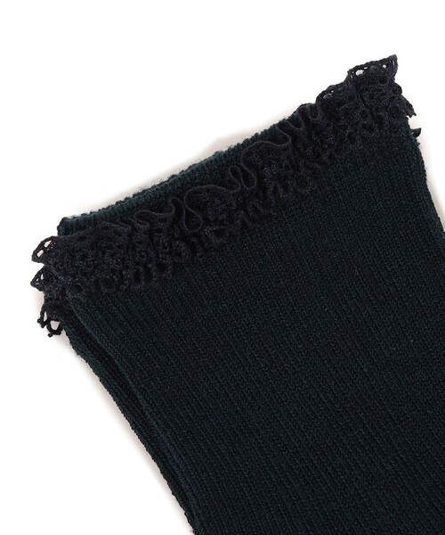 SHIPS（シップス）の「SHIPS KIDS:レース ショート ソックス（ソックス/靴下・キッズ・ネイビー/ホワイト・SMALL/MEDIUM/LARGE）」の3枚目の写真