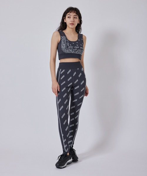 NERGY（ナージー）の「バンダナニットブラトップ（スポーツブラ・レディース・ピンク/スミクロ・S/M）」の21枚目の写真