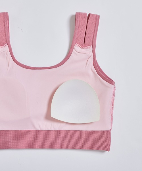 NERGY（ナージー）の「バンダナニットブラトップ（スポーツブラ・レディース・ピンク/スミクロ・S/M）」の17枚目の写真