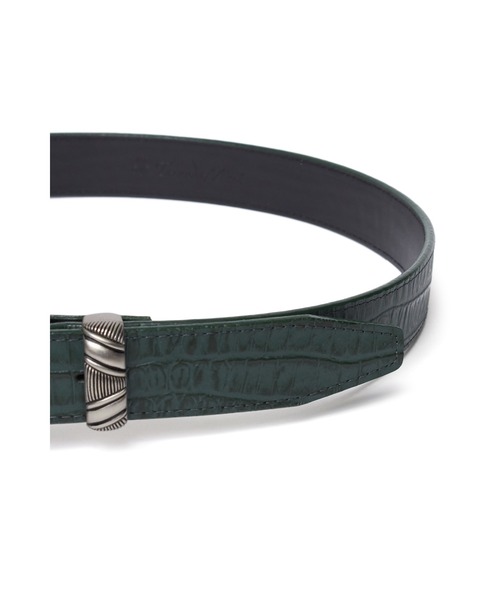 TORNADO MART(トルネードマート)の「TORNADO MART∴カイマンエンボスベルト(ベルト・メンズ・ブラック/ダークグリーン・M/L)」の8枚目の写真