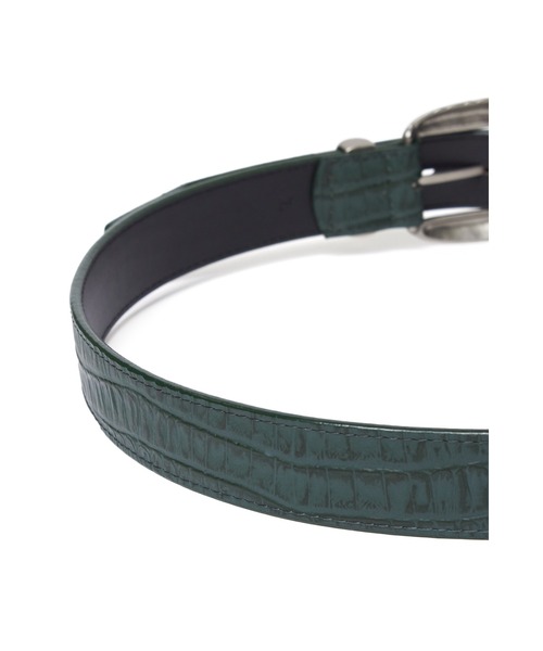 TORNADO MART(トルネードマート)の「TORNADO MART∴カイマンエンボスベルト(ベルト・メンズ・ブラック/ダークグリーン・M/L)」の9枚目の写真