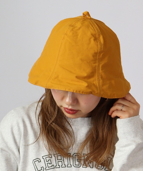 TESTIFY(テスティファイ)の「TESTIFY 手洗い可 撥水 サウナハット / Tampere Sauna Hat(ハット・レディース・カーキ/マスタード/ブラック/チャコール・FREE)」の4枚目の写真