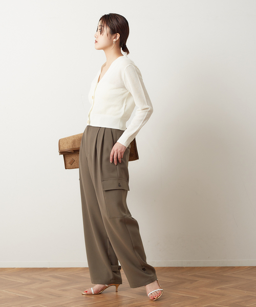 journal standard L'essage（ジャーナルスタンダードレサージュ）の「ダブルツイルカーゴパンツ（カーゴパンツ・レディース・ブラック/カーキ・36/38）」の11枚目の写真