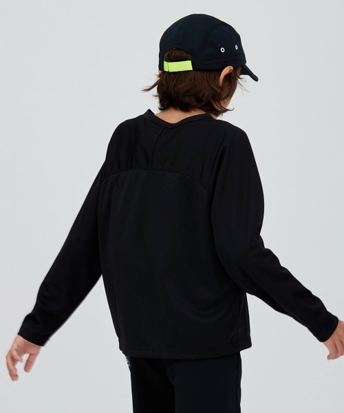 RE/SP(アールイーエスピー)の「RE/SP PLACTICE L/S Tee / アールイーエスピープラクティス ロングスリーブTシャツ(Tシャツ/カットソー・キッズ・ブラック/ライトグリーン・1/2/3/4)」の5枚目の写真