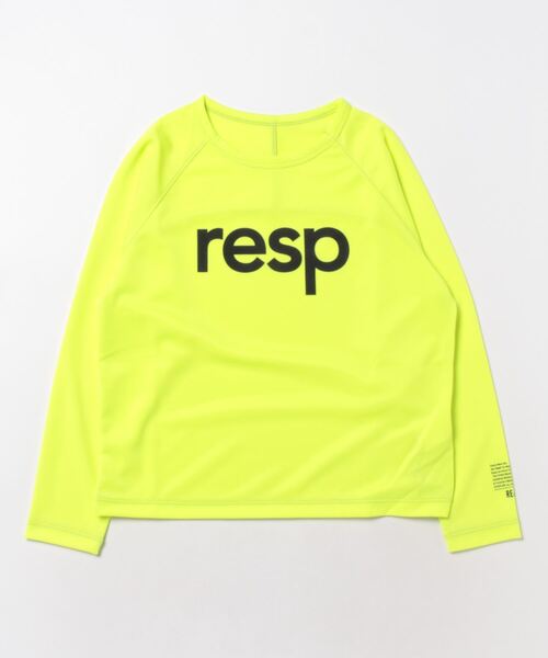 RE/SP(アールイーエスピー)の「RE/SP PLACTICE L/S Tee / アールイーエスピープラクティス ロングスリーブTシャツ(Tシャツ/カットソー・キッズ・ブラック/ライトグリーン・1/2/3/4)」の7枚目の写真