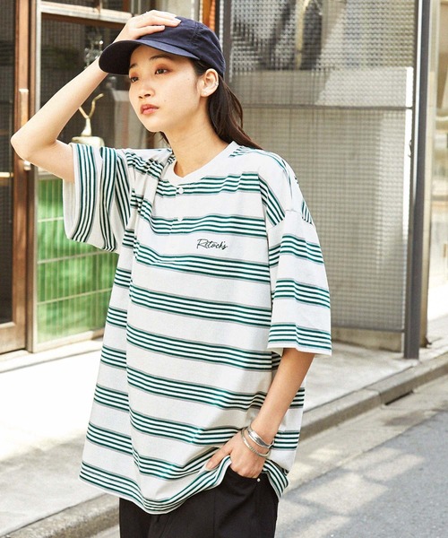 tricot comme des garcons ボーダーヘンリーネックT tricot comme des garcons ボーダーヘンリーネックT