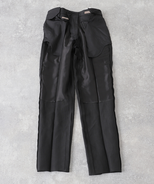Caruso（カルーゾ）の「【CARUSO / カルーゾ】Linen side adjuster PT NOIR（スラックス・メンズ・ブラック・44）」の15枚目の写真
