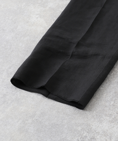 Caruso（カルーゾ）の「【CARUSO / カルーゾ】Linen side adjuster PT NOIR（スラックス・メンズ・ブラック・44）」の16枚目の写真