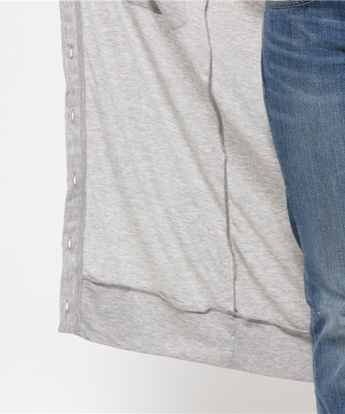 one after another NICE CLAUP（ワンアフターアナザーナイスクラップ）の「【mer8月号掲載 ナイスクラップ】テレコロングカーディガン（カーディガン/ボレロ・レディース・オフホワイト/ライトグレー/カーキ・FREE）」の11枚目の写真