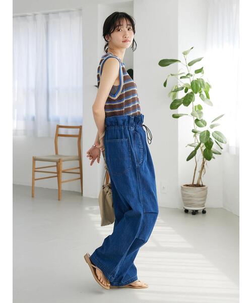 CRAFT STANDARD BOUTIQUE(クラフトスタンダードブティック)の「ボーダーメッシュベスト(ベスト・レディース・ブラウン/ベージュ・FREE)」の17枚目の写真