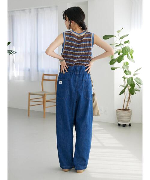 CRAFT STANDARD BOUTIQUE(クラフトスタンダードブティック)の「ボーダーメッシュベスト(ベスト・レディース・ブラウン/ベージュ・FREE)」の18枚目の写真