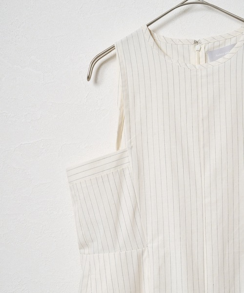 audrey and john wad（オードリーアンドジョンワッド）の「ピンストライプアメスリラインオールインワン（その他パンツ・レディース・ネイビー/ブラック/オフホワイト・S/M）」の20枚目の写真