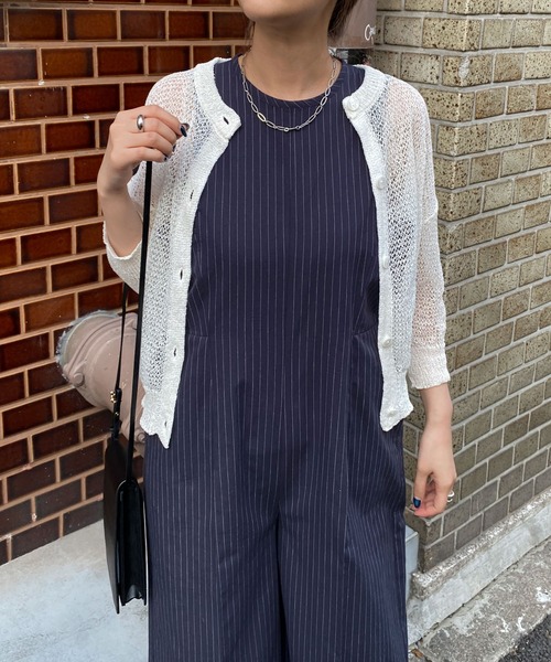 新品未使用　Audrey and John Wad ネイビーシャツオールインワン 新品未使用 Audrey and John Wad ネイビーシャツオールインワン