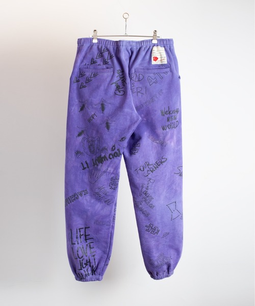 SEVESKIG セヴシグ スウェットパンツ M パープル SEVESKIG（セヴシグ）の「SEVESKIG/セブシグ/Vintage graffiti Pants
