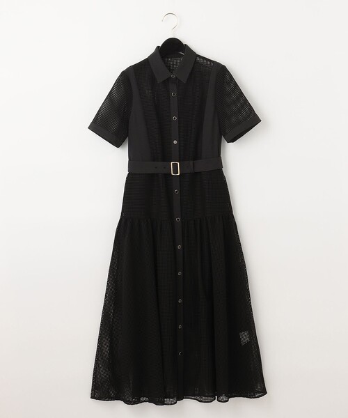 GRACE CONTINENTAL(グレースコンチネンタル)の「メッシュレース切替ワンピース(ワンピース・レディース・ホワイト/ブラック・36/38)」の11枚目の写真
