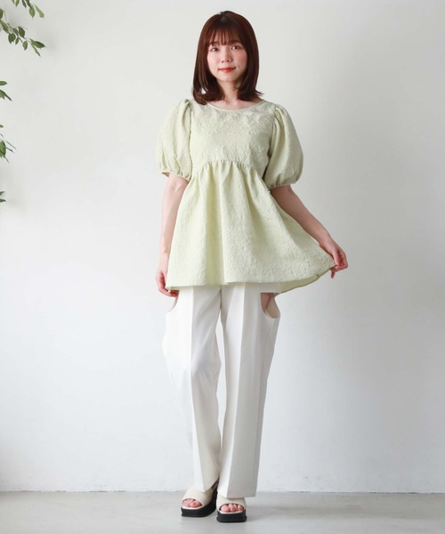 archives（アルシーヴ）の「【新色追加】サイドカットアウトパンツ（その他パンツ・レディース・ブラック/アイボリー/ブルー/ベージュ・MEDIUM）」の6枚目の写真