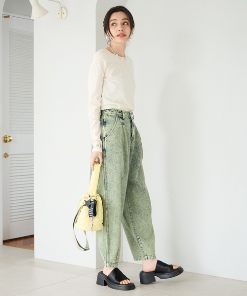 BAYFLOW(ベイフロー)の「チャーム付キルト巾着(ショルダーバッグ・レディース・アイボリー/ブルー/ブラック/カーキ/イエロー/シルバー・FREE)」の21枚目の写真