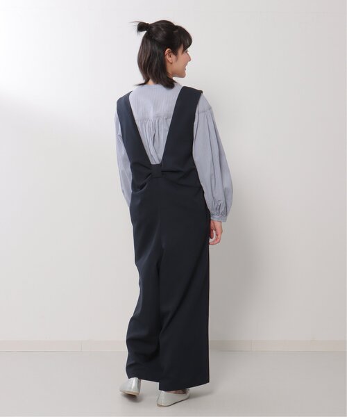 LBC(エルビーシー)の「バックリボンサロペ(サロペット/オーバーオール・レディース・チャコールグレー/ネイビー・M)」の9枚目の写真