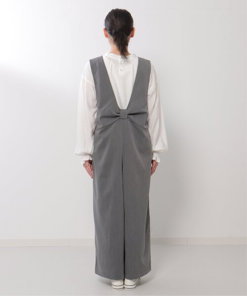 LBC(エルビーシー)の「バックリボンサロペ(サロペット/オーバーオール・レディース・チャコールグレー/ネイビー・M)」の13枚目の写真