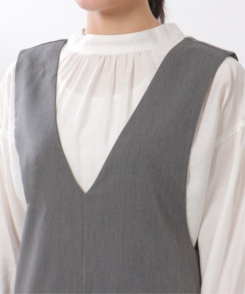 LBC(エルビーシー)の「バックリボンサロペ(サロペット/オーバーオール・レディース・チャコールグレー/ネイビー・M)」の17枚目の写真