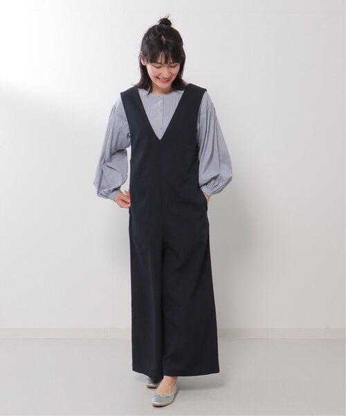 LBC(エルビーシー)の「バックリボンサロペ(サロペット/オーバーオール・レディース・チャコールグレー/ネイビー・M)」の22枚目の写真