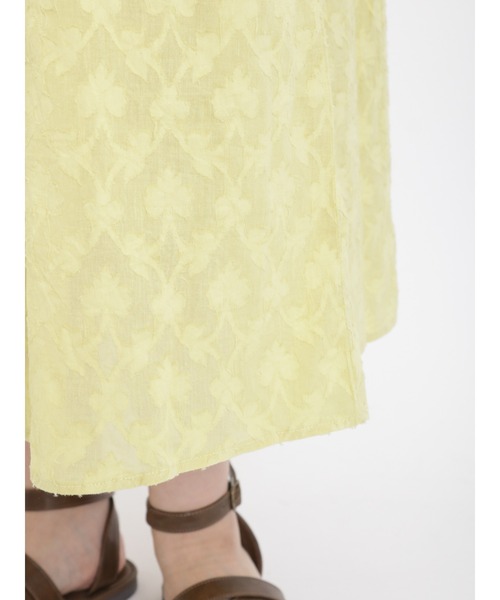 Samansa Mos2（サマンサ モスモス）の「ジャカード柄ノースリーブワンピース（ワンピース・レディース・オフホワイト/ブラウン/イエロー・ﾌﾘ-）」の19枚目の写真