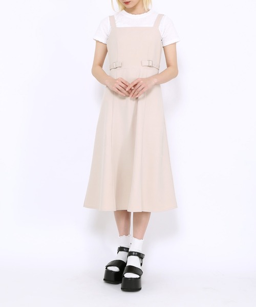 PUNYUS（プニュズ）の「サイドベルトワンピース（ワンピース・レディース・ベージュ/ブラック・3/1/2/4）」の12枚目の写真