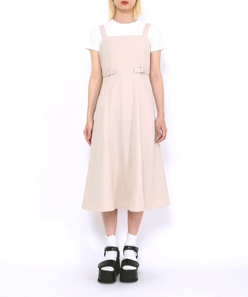 PUNYUS（プニュズ）の「サイドベルトワンピース（ワンピース・レディース・ベージュ/ブラック・3/1/2/4）」の14枚目の写真