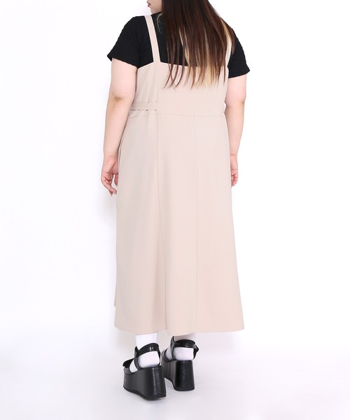 PUNYUS（プニュズ）の「サイドベルトワンピース（ワンピース・レディース・ベージュ/ブラック・3/1/2/4）」の5枚目の写真