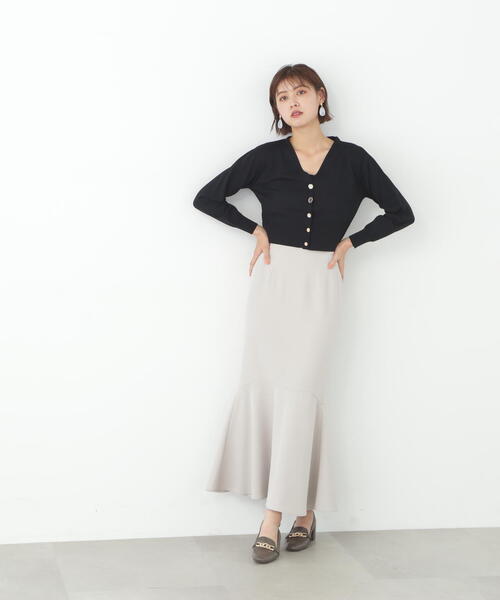 JILL by JILL STUART（ジルバイジルスチュアート）の「◇クリスタルボタンニットカーディガン（カーディガン/ボレロ・レディース・ブルー/ライトグリーン/ホワイト系その他/ブラック・FREE）」の7枚目の写真