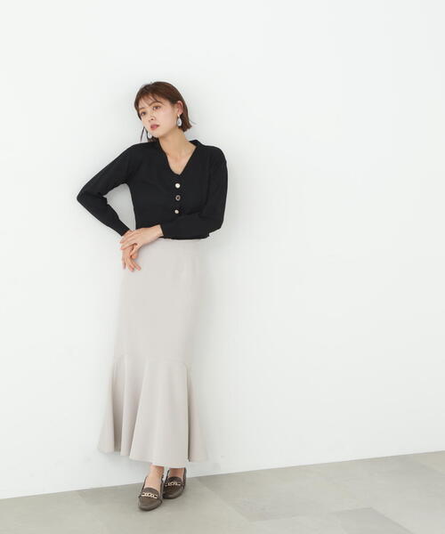 JILL by JILL STUART（ジルバイジルスチュアート）の「◇クリスタルボタンニットカーディガン（カーディガン/ボレロ・レディース・ブルー/ライトグリーン/ホワイト系その他/ブラック・FREE）」の8枚目の写真