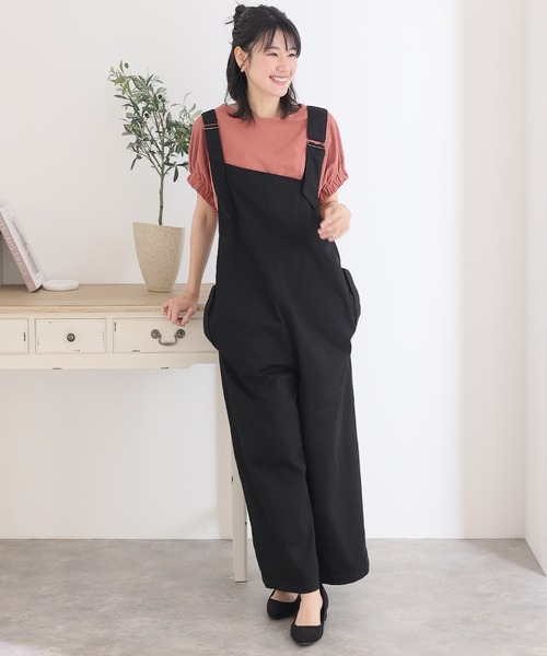 ElegChic(エレグシック)の「2WAYゴムギャザースリーブカットソー(Tシャツ/カットソー・レディース・ブラック/グレイッシュベージュ/ピンク/ホワイト・M/XL/4L)」の16枚目の写真