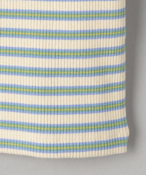 BEAUTY&YOUTH UNITED ARROWS（ビューティーアンドユースユナイテッドアローズ）の「コットンブレンド マルチボーダー コンパクト Tシャツ（Tシャツ/カットソー・レディース・ライム/オレンジ/ブラック・FREE）」の17枚目の写真