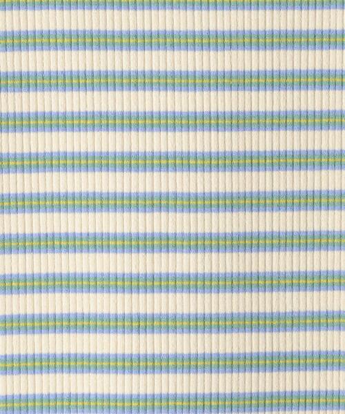 BEAUTY&YOUTH UNITED ARROWS（ビューティーアンドユースユナイテッドアローズ）の「コットンブレンド マルチボーダー コンパクト Tシャツ（Tシャツ/カットソー・レディース・ライム/オレンジ/ブラック・FREE）」の18枚目の写真