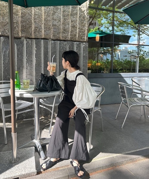 lawgy(ラウジー)の「adjust rafu salopette(サロペット/オーバーオール・レディース・ブラック・FREE)」の17枚目の写真