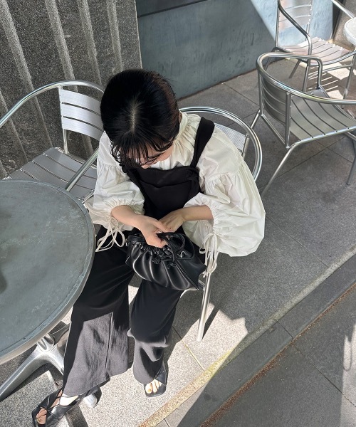 lawgy(ラウジー)の「adjust rafu salopette(サロペット/オーバーオール・レディース・ブラック・FREE)」の12枚目の写真