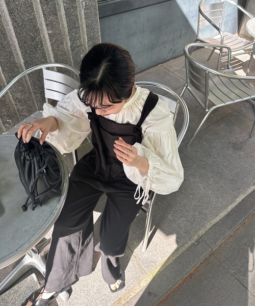 lawgy(ラウジー)の「adjust rafu salopette(サロペット/オーバーオール・レディース・ブラック・FREE)」の7枚目の写真