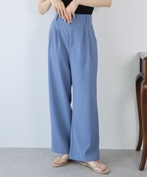 ハイウエストツータックスラックス