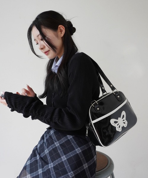 Port（ポート）の「バタフライモチーフ ミニボストン バッグ