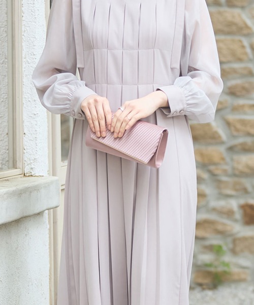 DRESS PLUS(ドレスプラス)の「パーティーバッグ 2way ショルダーバッグ(クラッチバッグ・レディース・ピンク/シルバー/チャコール/シャンパン/ダークブラウン・フリー)」の19枚目の写真