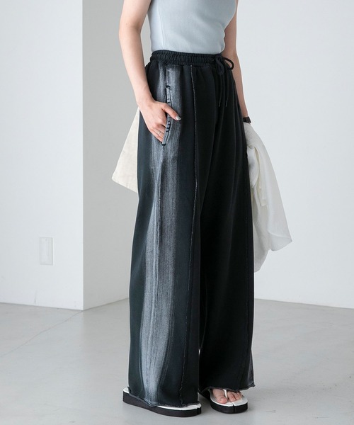 forksy.（フォルクシー）の「【forksy.】ガーメントダイストレートスウェットパンツ（スウェットパンツ・レディース・ブラック/ブルー・FREE）」の13枚目の写真