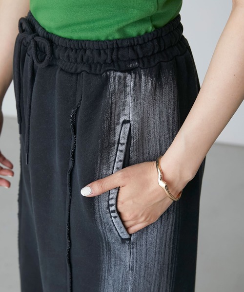 forksy.（フォルクシー）の「【forksy.】ガーメントダイストレートスウェットパンツ（スウェットパンツ・レディース・ブラック/ブルー・FREE）」の20枚目の写真